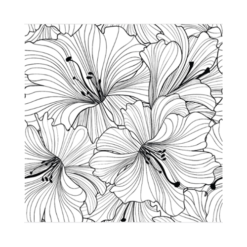 מפיות נייר הוואי 20 יח' - שחור לבן