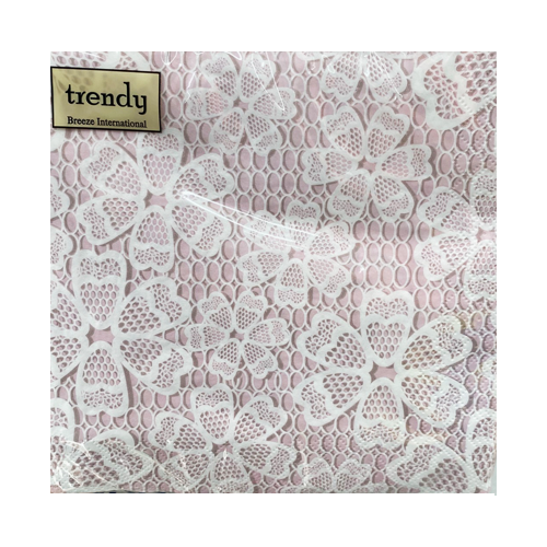 מפיות נייר תחרה 20 יח' - ורוד