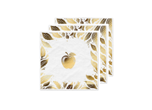 מפיות נייר ראש השנה תפוח 16 יח' - זהב