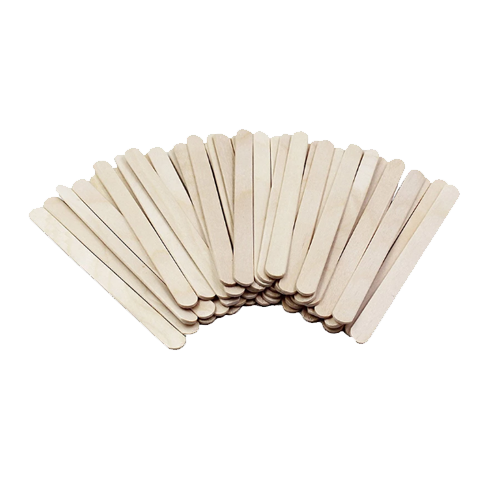 מקלות ארטיק מעץ 50 יח' 9 ס"מ - טבעי