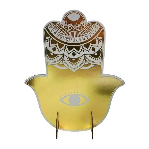 מרכז שולחן חמסה 32 ס"מ - זהב