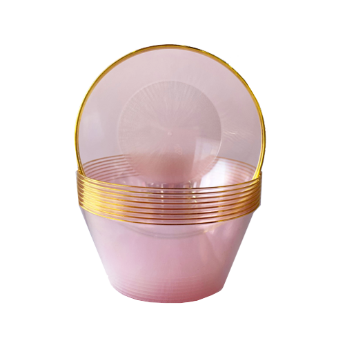 מרקייה פלסטיק  ICE אייס 10 יח'- ורוד זהב 