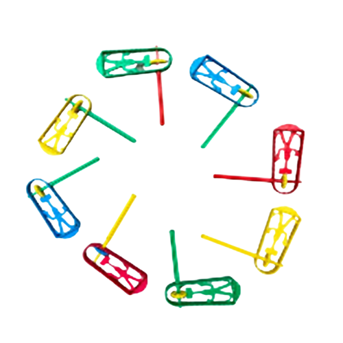 רעשן פלסטיק לפורים - צבע משתנה