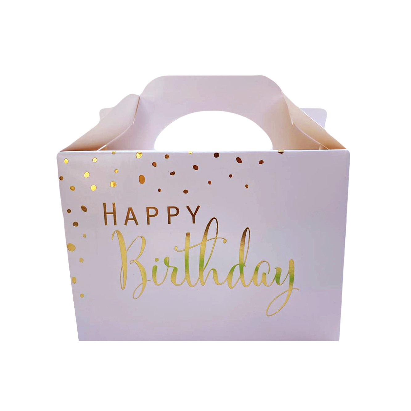 קופסת מתנות HAPPY BIRTHDAY -  ורוד