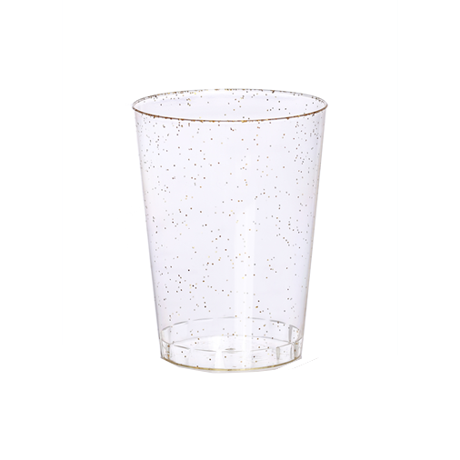 כוס קריסטל מהודרת 10 יח' - ניצוצות כסף