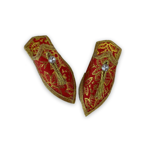 מיני נעליים מרוקאיות  12 יחידות - אדום