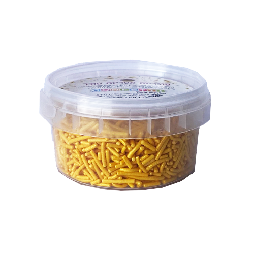 סוכריות לקישוט עוגה אטריות 40 ג' - זהב