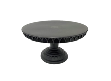 מעמד לעוגה מפלסטיק 3 גבהים - שחור