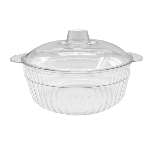 סיר אקרילי + מכסה - גדול