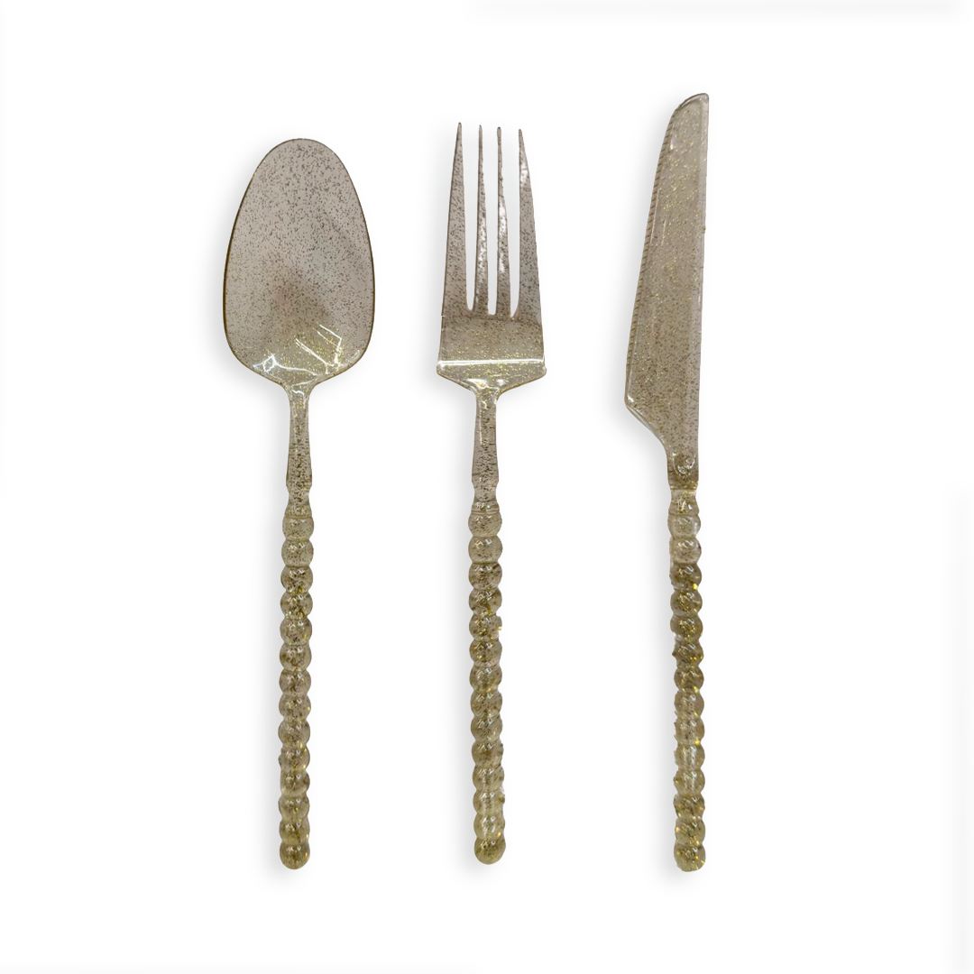 מארז סכו"ם פנינה 30 יח' - ניצוצות זהב