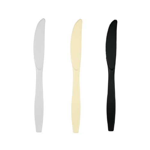 סכינים מפלסטיק מדיום 50 יח' - צבע משתנה