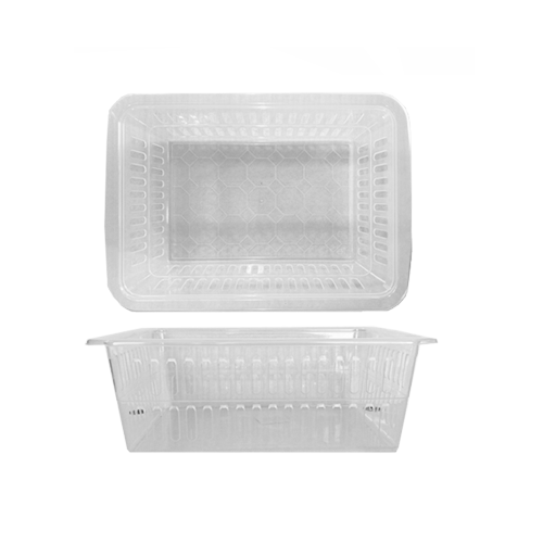 סלסלה פלסטיק קשיח קטן - שקוף