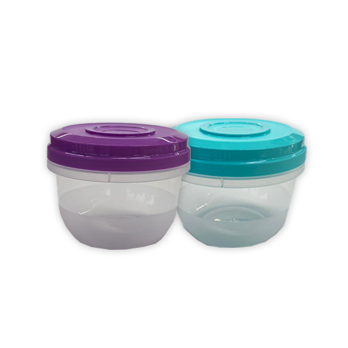 קופסת פלסטיק עגולה סמארט 500 מ"ל - צבע משתנה