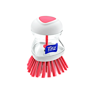 מברשת עם כלי סבון לשטיפת כלים - צבע משתנה