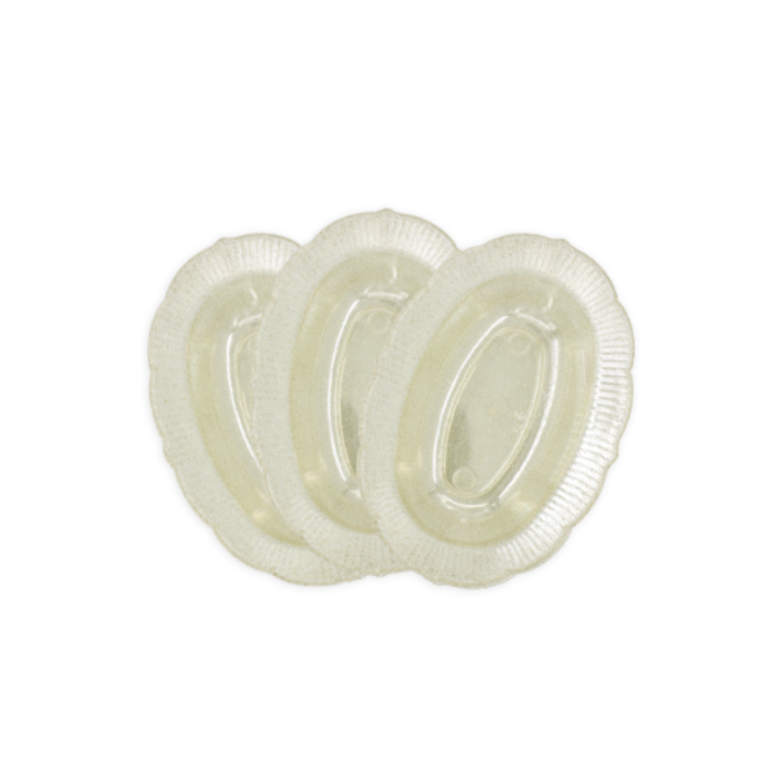 קסרול פלסטיק כלנית 6 יח' - קרם