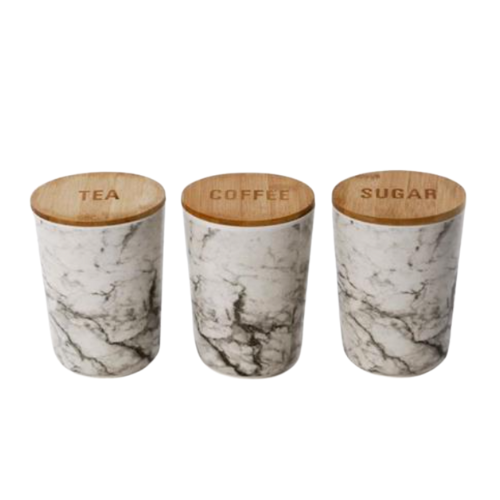 סט קפה תה סוכר מעוטר במבוק - מארבל