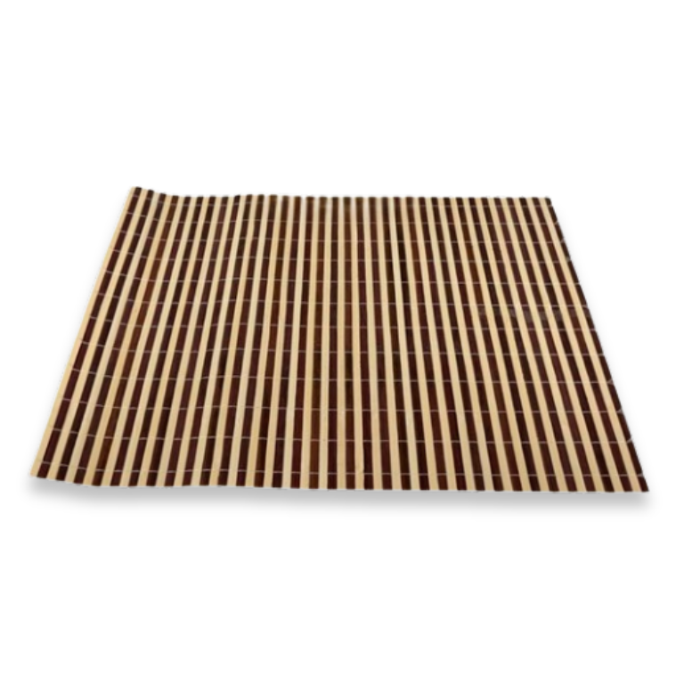 פלייסמנט במבוק מרובע 4 יח' - חום