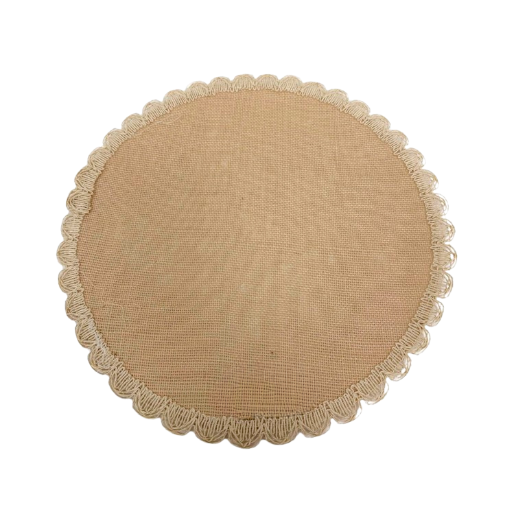 פלייסמנט בד יוטה עגול - טבעי