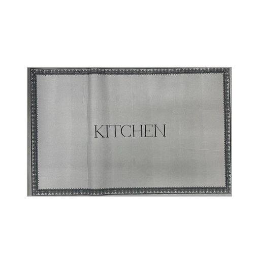 שטיח מטבח קלאסי 50*80 דוגמת kitchen - אפור בהיר