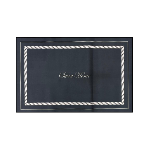 שטיח מטבח קלאסי 50*80 דוגמת sweet home - שחור