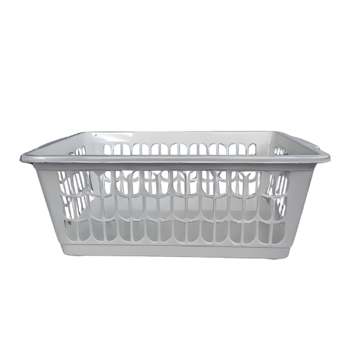 סלסלה פלסטיק קשיחה כלבו בינוני - כסף