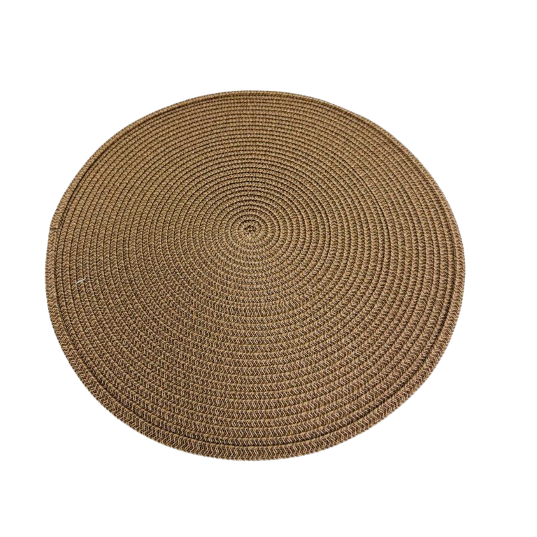 פלייסמנט בד סרוג עגול - חום