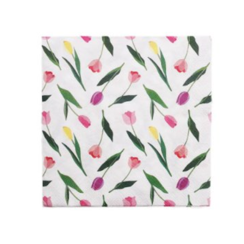 מפיות נייר טוליפים 20 יח' - צבעוני