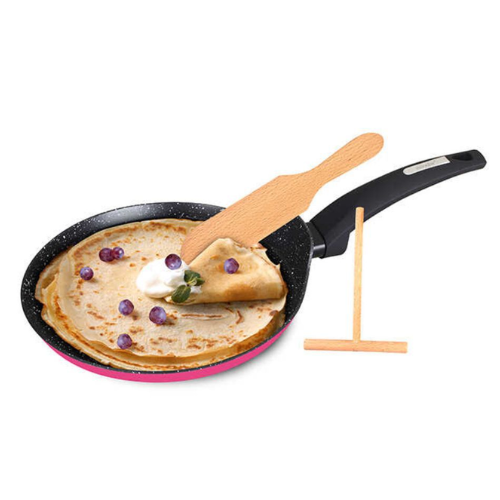 מחבת קרפ 22 ס"מ + עזרים food apeal - ורוד פוקסיה