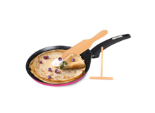 מחבת קרפ 22 ס"מ + עזרים food apeal - ורוד פוקסיה