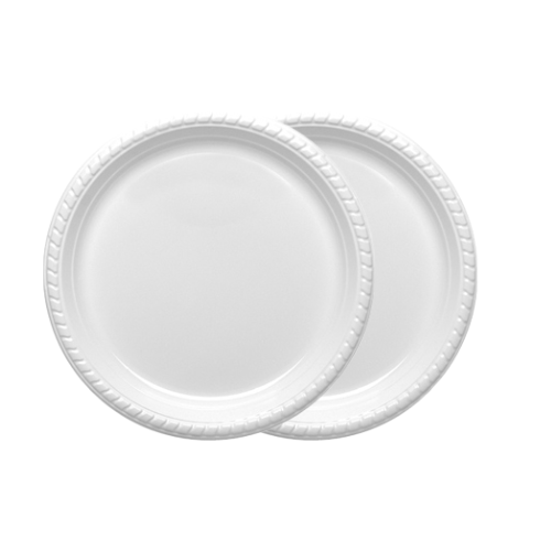 2 חב' צלחת 7 איכותית 25 יח' - לבן