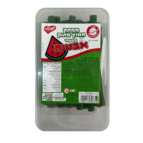 ליקריץ אבטיח ממולא 1 ק' - ירוק אדום