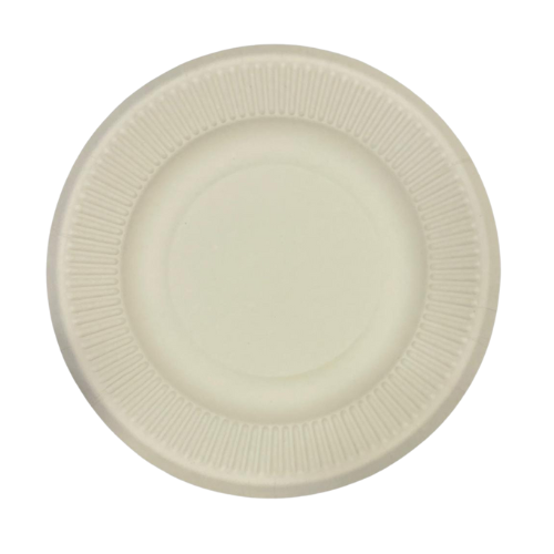 צלחת 9 קנה סוכר 50 יח' - טבעי