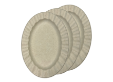 מגש מתכלה קנה סוכר יער 10 יח' - חום טבעי