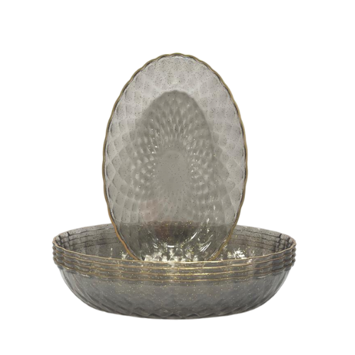 קסרול פלסטיק פלאש 10 יח' - נצנץ שחור