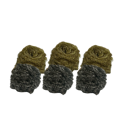 ברזלית לקרצוף סירים 6 יח' - צבע משתנה