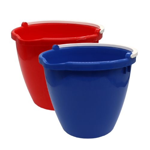 דלי פלסטיק לשטיפה 12 ליטר - צבע משתנה