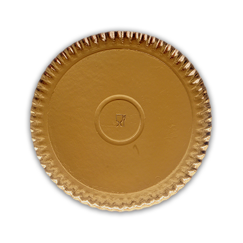 מגש קרטון קוטר 38 ס"מ - זהב 