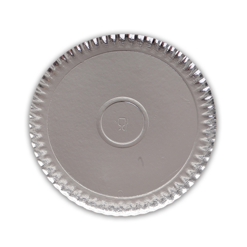 מגש קרטון קוטר 35 ס"מ - כסף