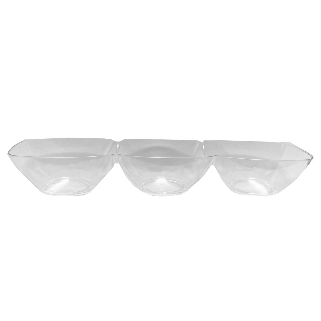 פלטת שלישיית מטבלים 5 יח' - שקוף
