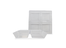 פלטות מיטבלים מרובע 5 יח' - שקוף