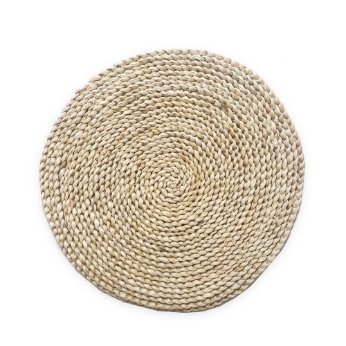 פלייסמנט קש סרוג עגול- טבעי 