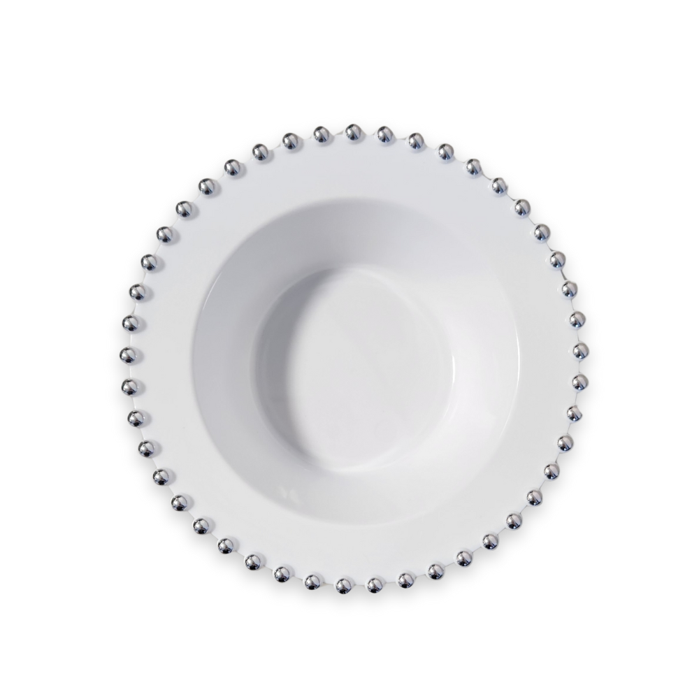 מרקייה פלסטיק פנינה 10 יח' - לבן כסף