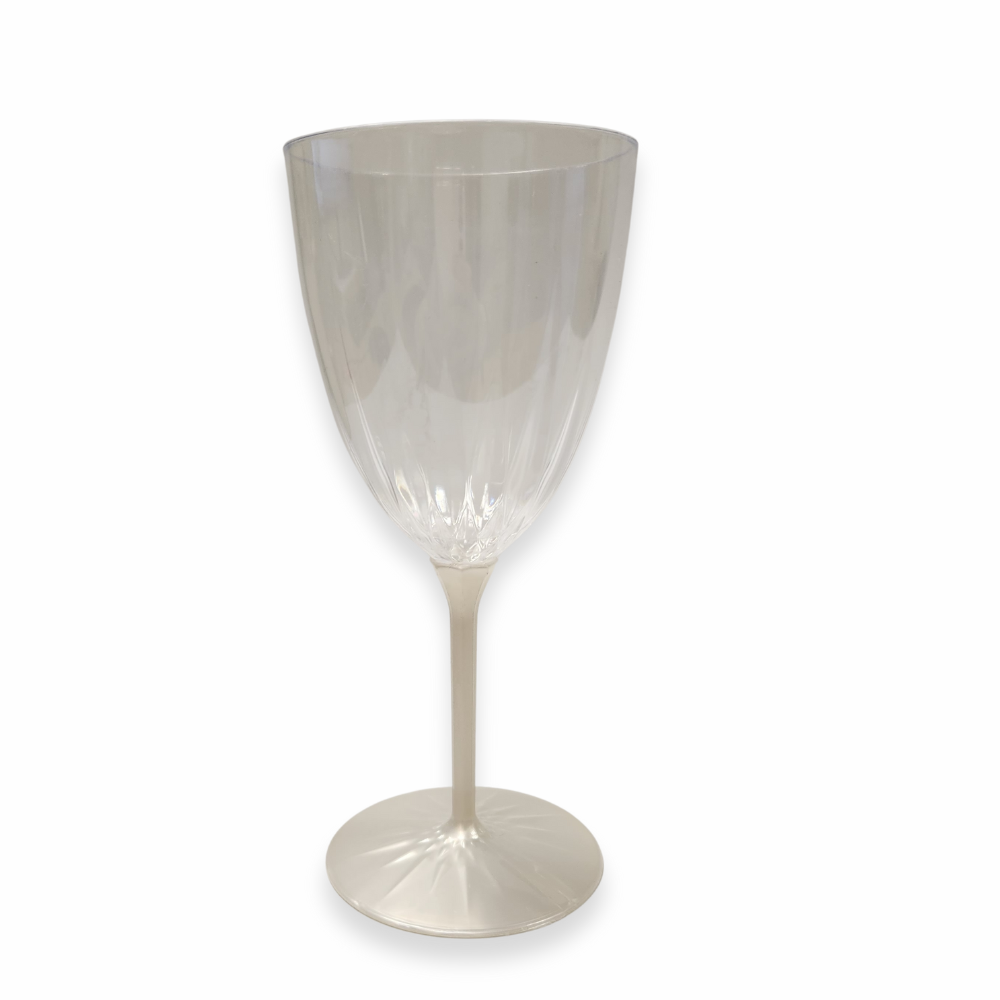 כוס יין מהודרת מפלסטיק 6 יח' - פנינה