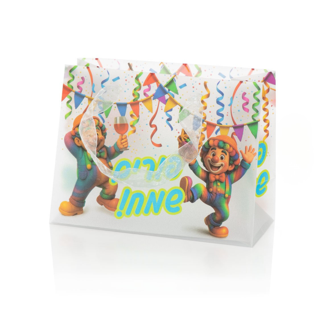 שקית פורים שמח מעוצבת - צבעוני