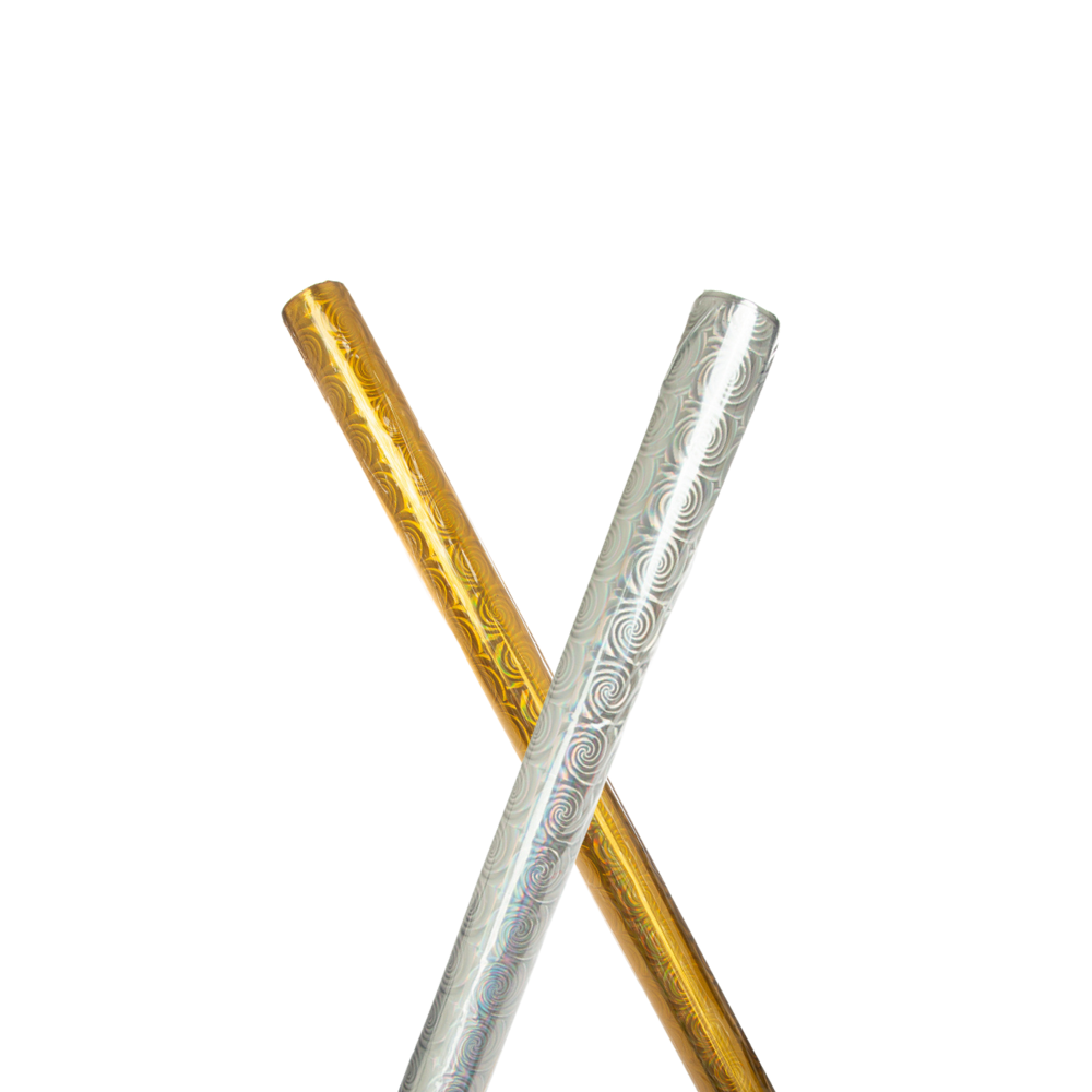 גליל נייר לעטיפה 1.5 מ' - זהב/כסף