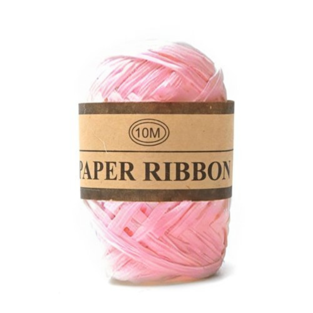 סרט קשירה ראפיה 10 מ' - ורוד