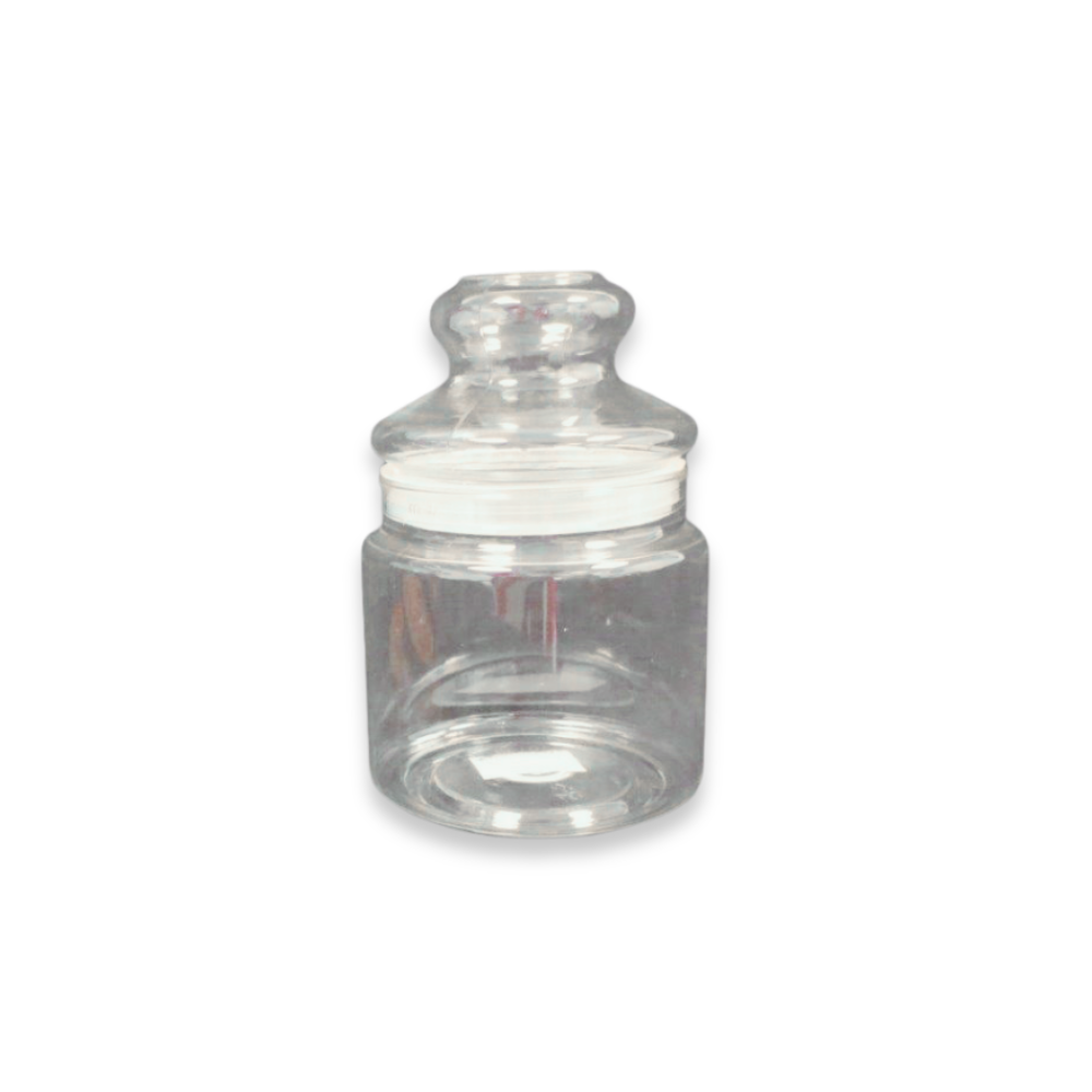 צנצנת פלסטיק - שקוף