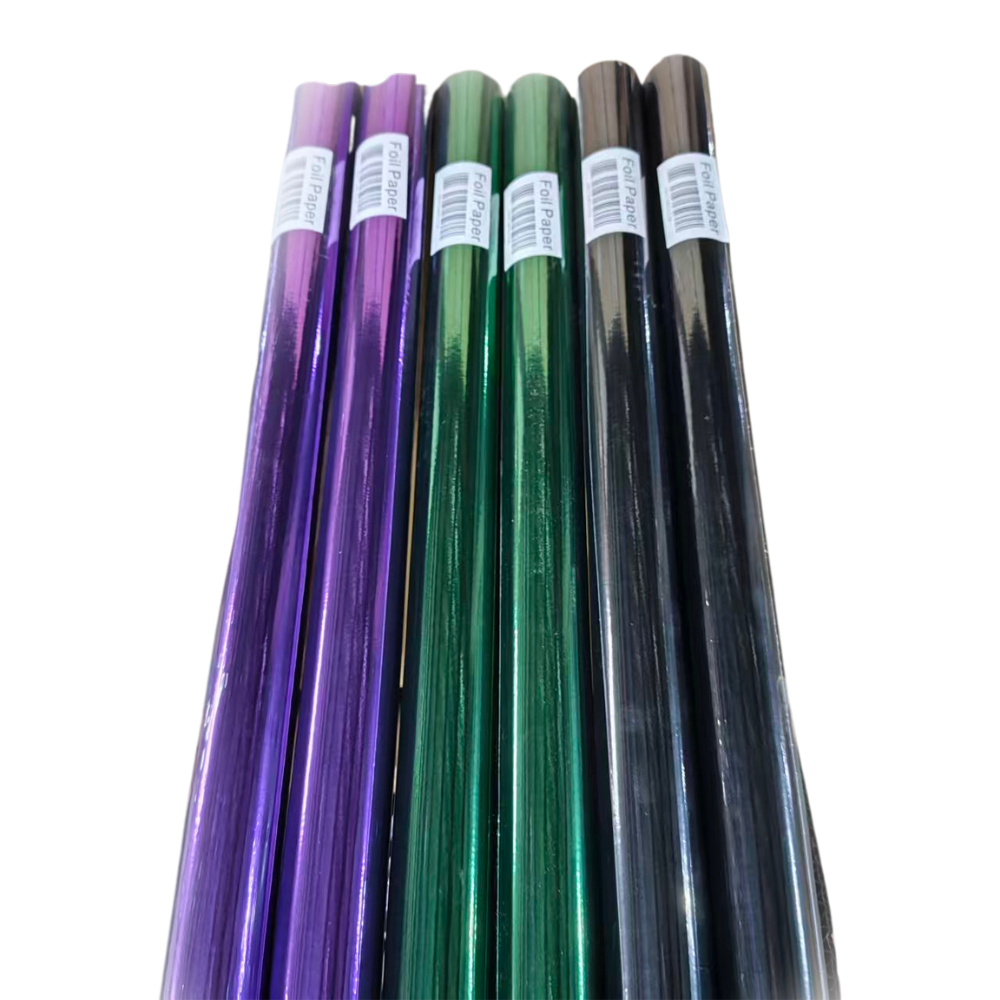 גליל נייר לעטיפה מבריק - צבע משתנה