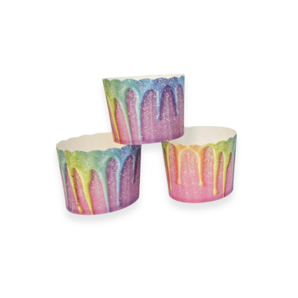 מאפינס נטיפי גלידה 35 יח' - צבעוני