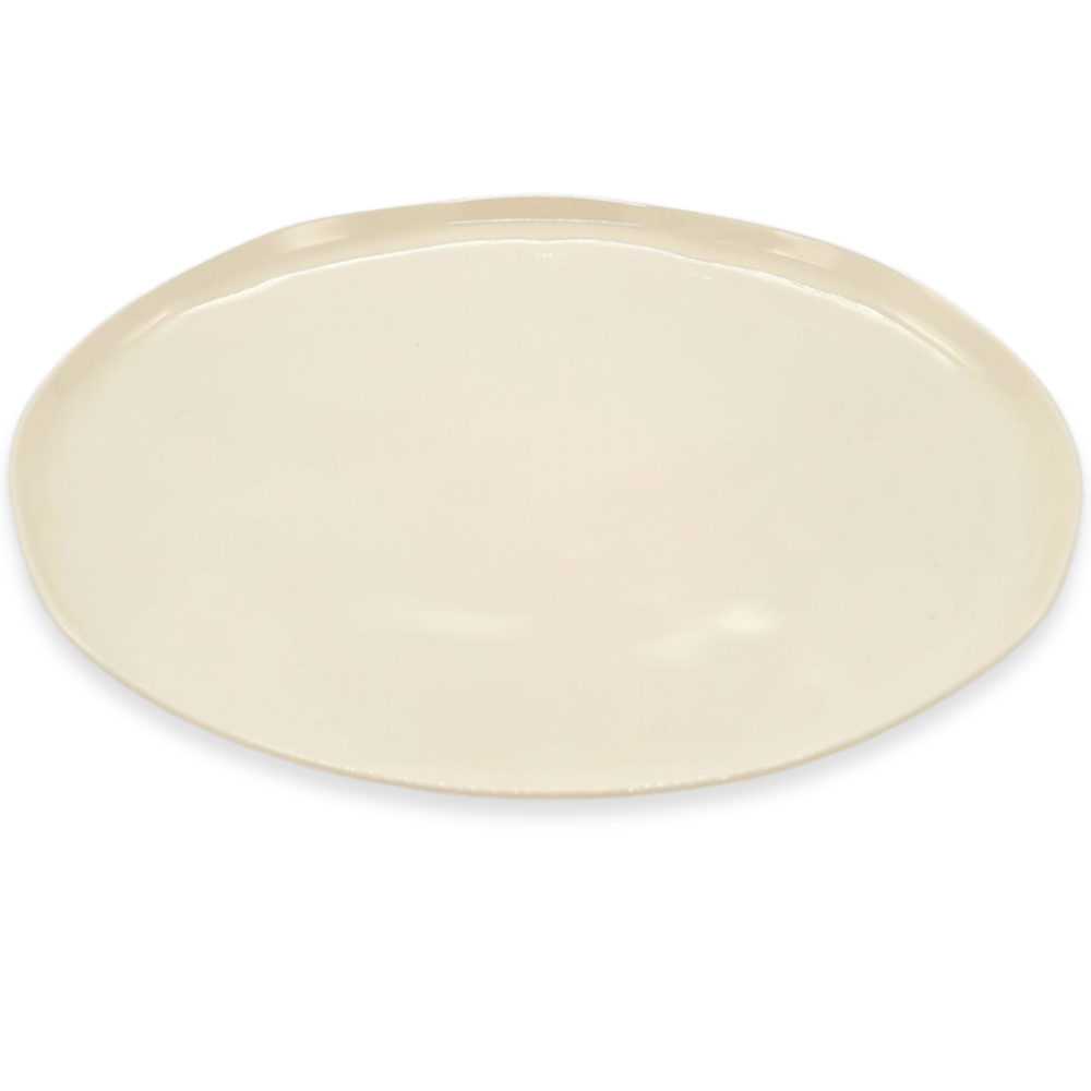 צלחת פלסטיק 10 סוהו 10 יח' - קרם